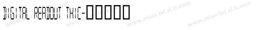 digital readout thic字体转换